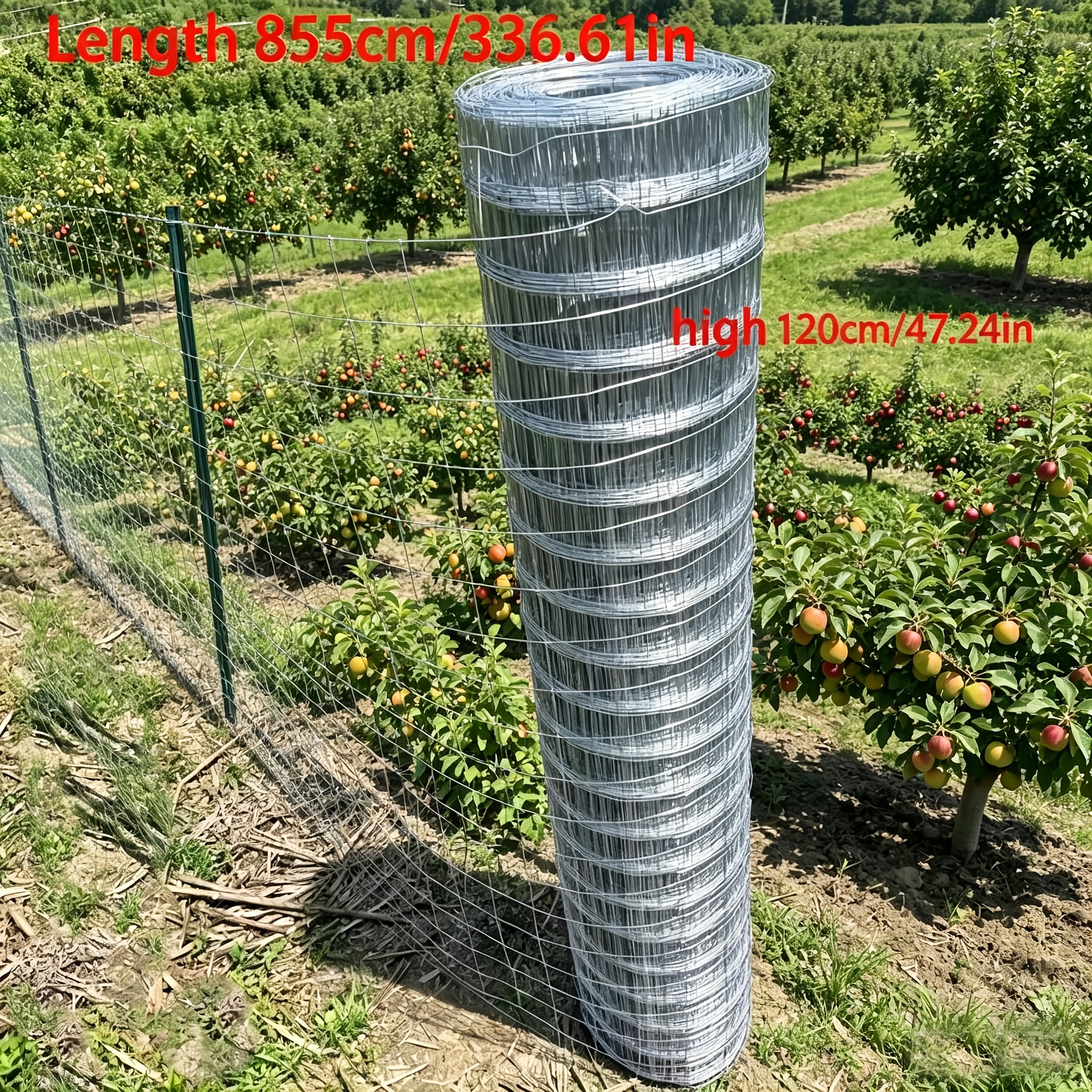 Heavy-Duty Rust-Resistant Galvanized Steel Wire Mesh Fence