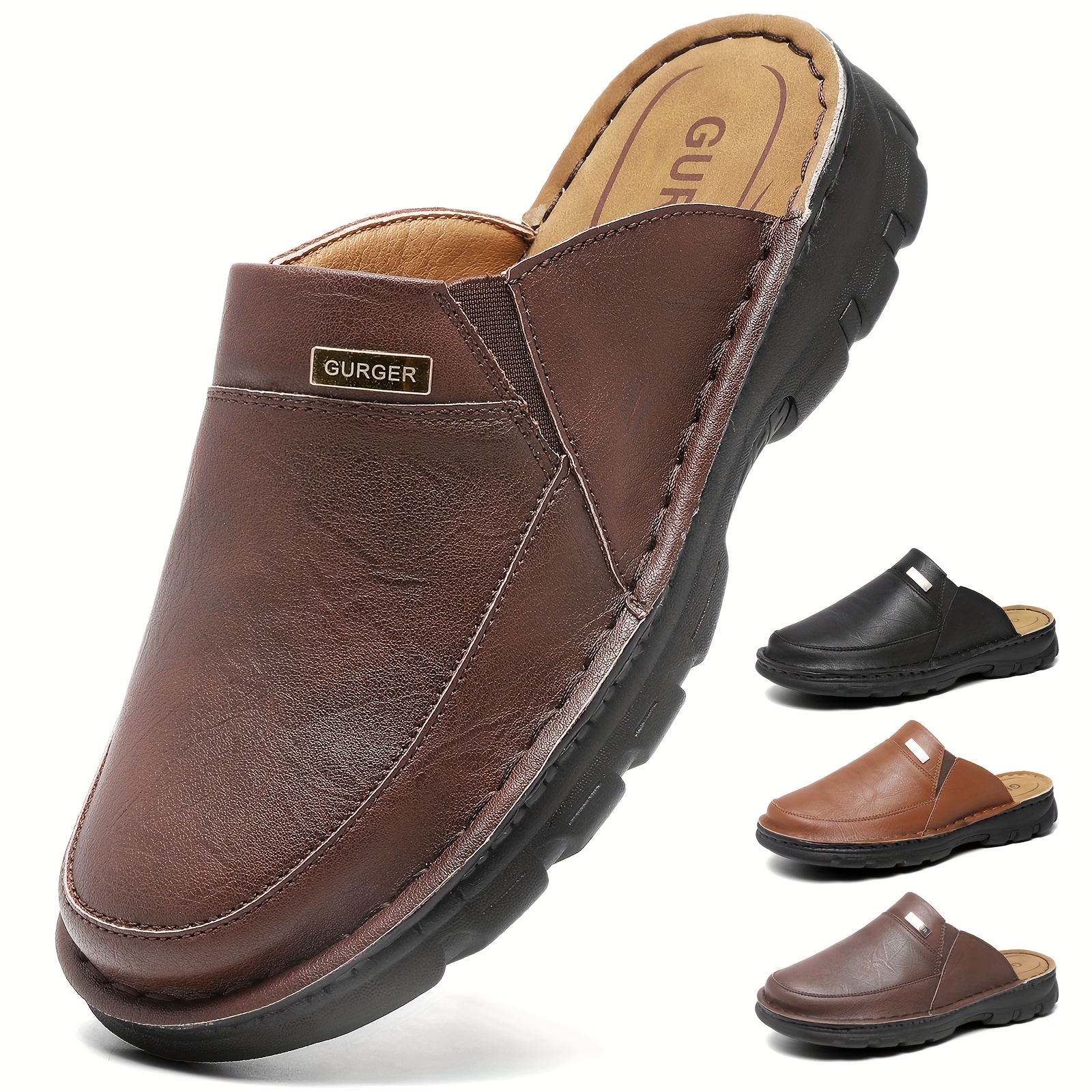 mens mules clogs breathable slip on sandals closed toe summer walking sandals slipper for outdoor activities