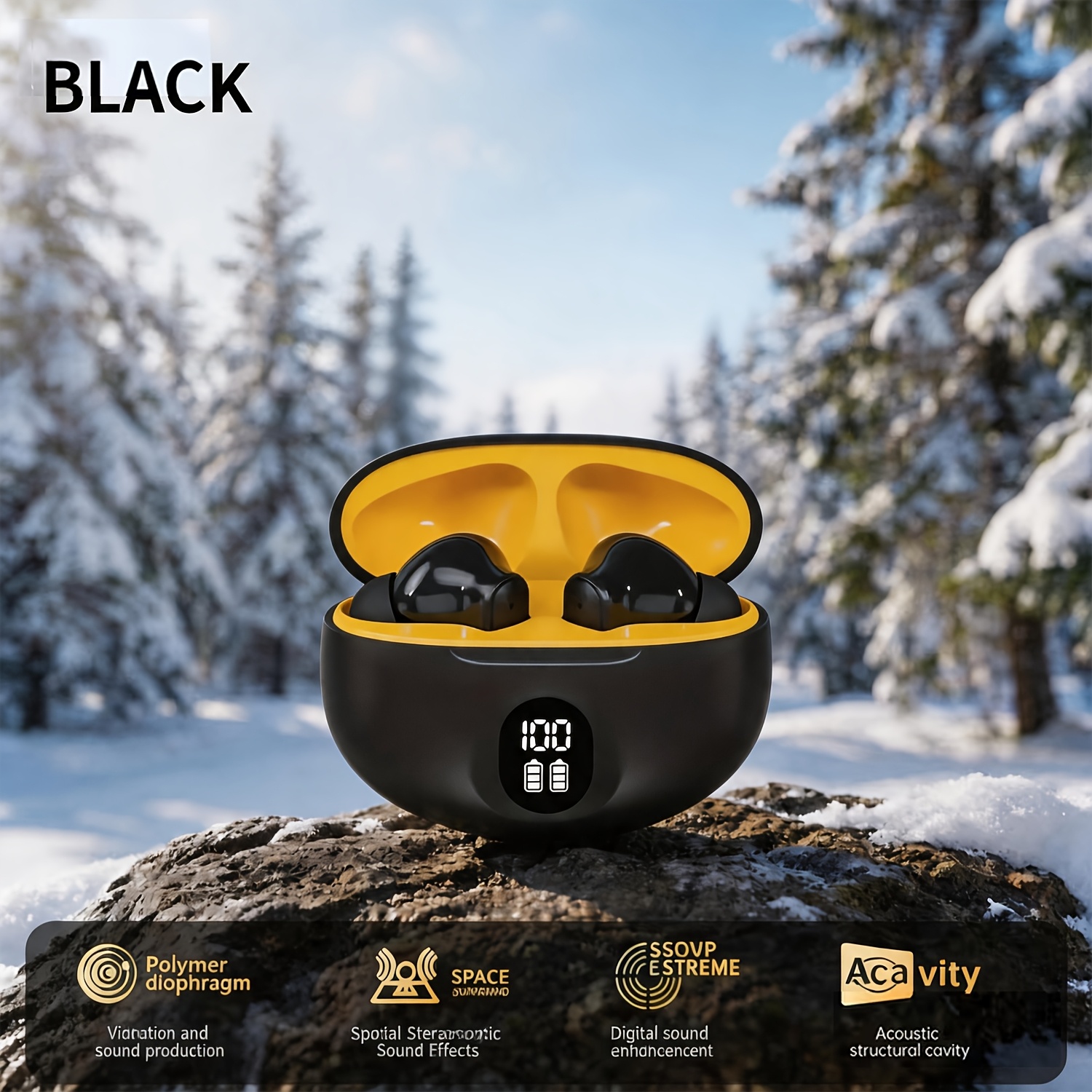 N33 Wireless Headphones [long ] With Led Display, Ergonomic And Stable Wearing Design, Latency Transmission, 40 Hours Of , Clear Calls, , Versatile For Sports, Office, Sleep, And Gifts