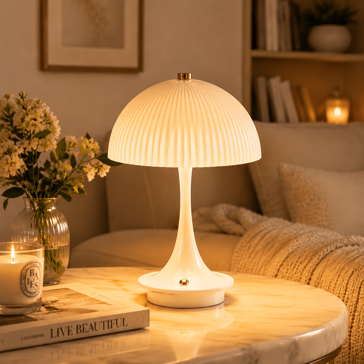 LED Intelligent Rechargeable Desk Lamp with Touch Control