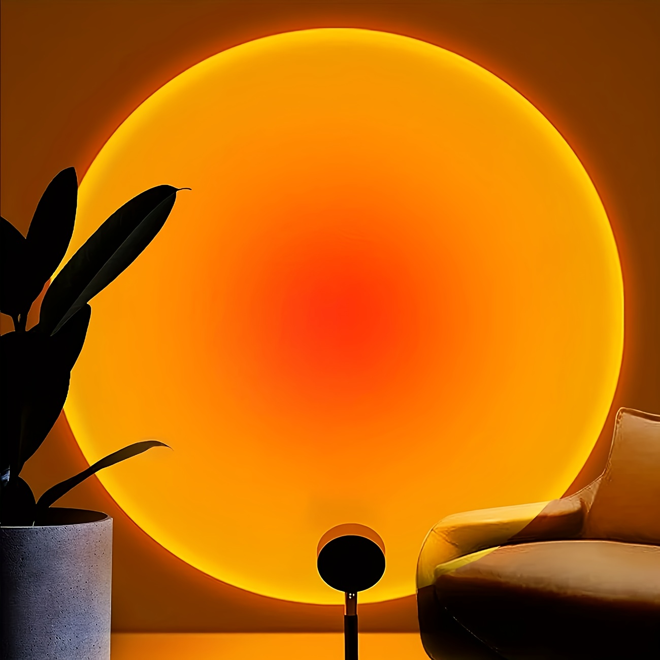 Sunset Lamp Projector with Adjustable Stand, LED Ambient Night Light USB Powered