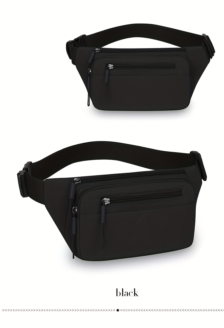 Unisex midjeväska i canvas med justerbar rem för resor_voghion.com