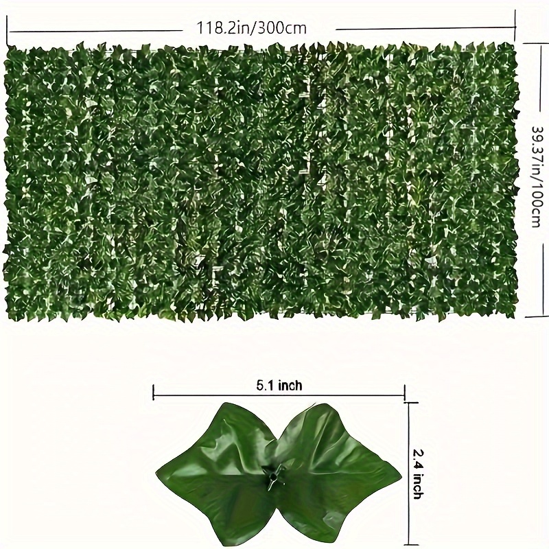 1pc Lifelike Ivy Privacy Fence - Artificial Greenery Wall Screen For Outdoor, Patio & Garden Decor