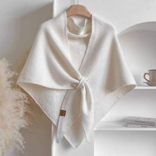 1pc womens scarf shawl elegant for ladies all match scarf shawl comfortable and soft neck protection warm scarf solid color all match shawl outerwear shawl casual outing all match holiday gift