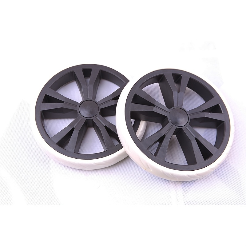 Image of 2pcs Set Of Extra-large Silent Stair-climbing Wheels, Shopping Cart Wheels For Grocery Carts, Large Wheels With Bearing And Accessories, Luggage Accessories