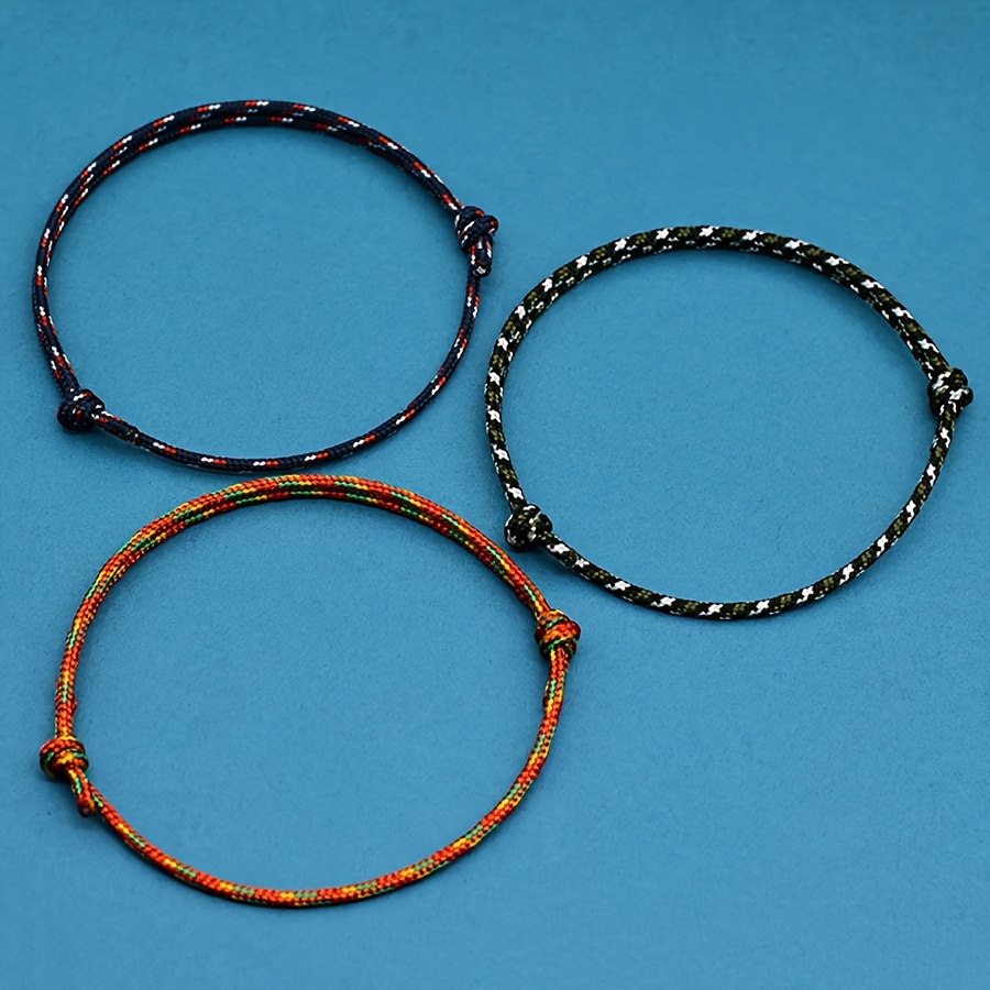 Multicolored Nautical Style Adjustable Bracelet, Handmade