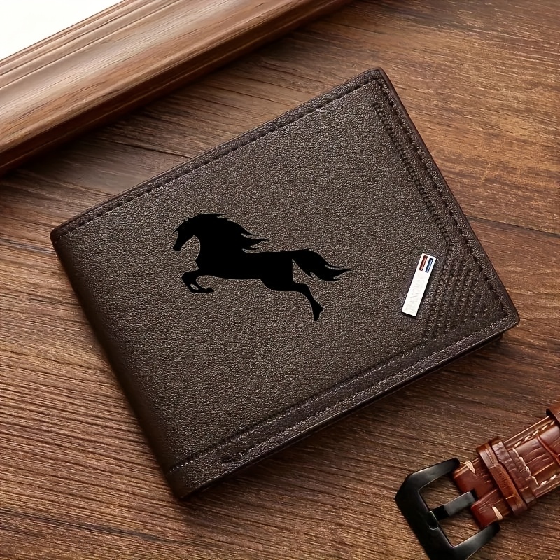 TEMU Premium Pattern Men's Wallet - Multi-card Multifunctional Large Capacity Design - Personalized Business Christmas Gift, Birthday Gift