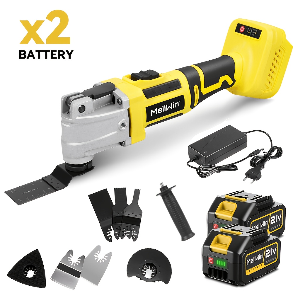 Image of Brushless Multifunctional Oscillating Tool, Household Multifunctional -one Universal Tool Kit, For Trimming, Sanding, Cleaning And Rust Removal