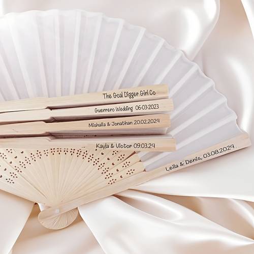 20pcs bohemian handcrafted folding favors bamboo craft with carved designs natural wood grain for weddings bridesmaids dance performances church events diy decor gifts