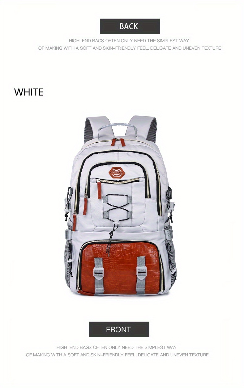 Outdoor Travel Backpack, Large Capacity Sports Camping Backpack, Unisex Laptop Bag with Shoe Compartment, Book Bag, Computer Backpack for Travel, Business, and Casual Use, Easter Valentine's Day Gift