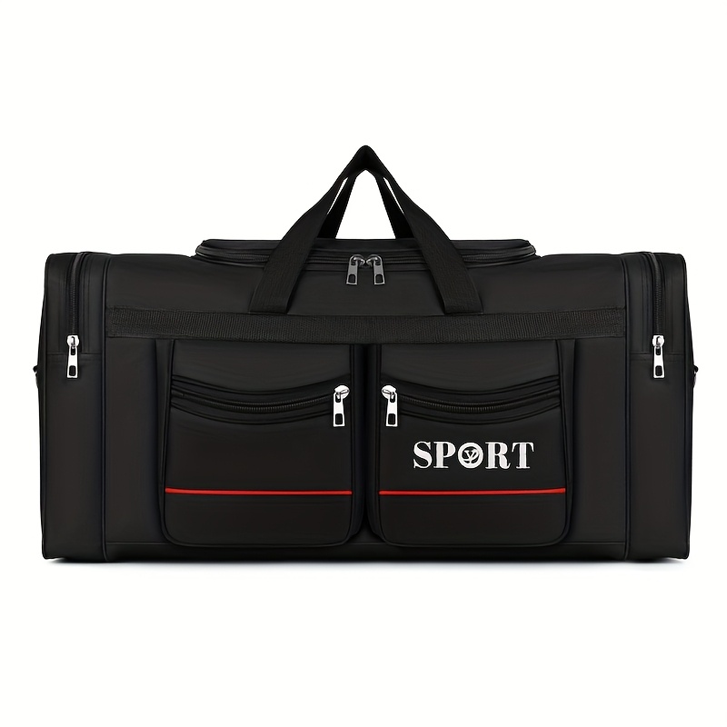 a large capacity unisex travel bag made nylon fabric a color - Temu