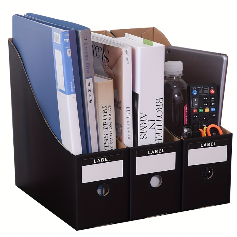 Magazine File Holder Kraft Paper Desktop File Organizer - Temu Canada