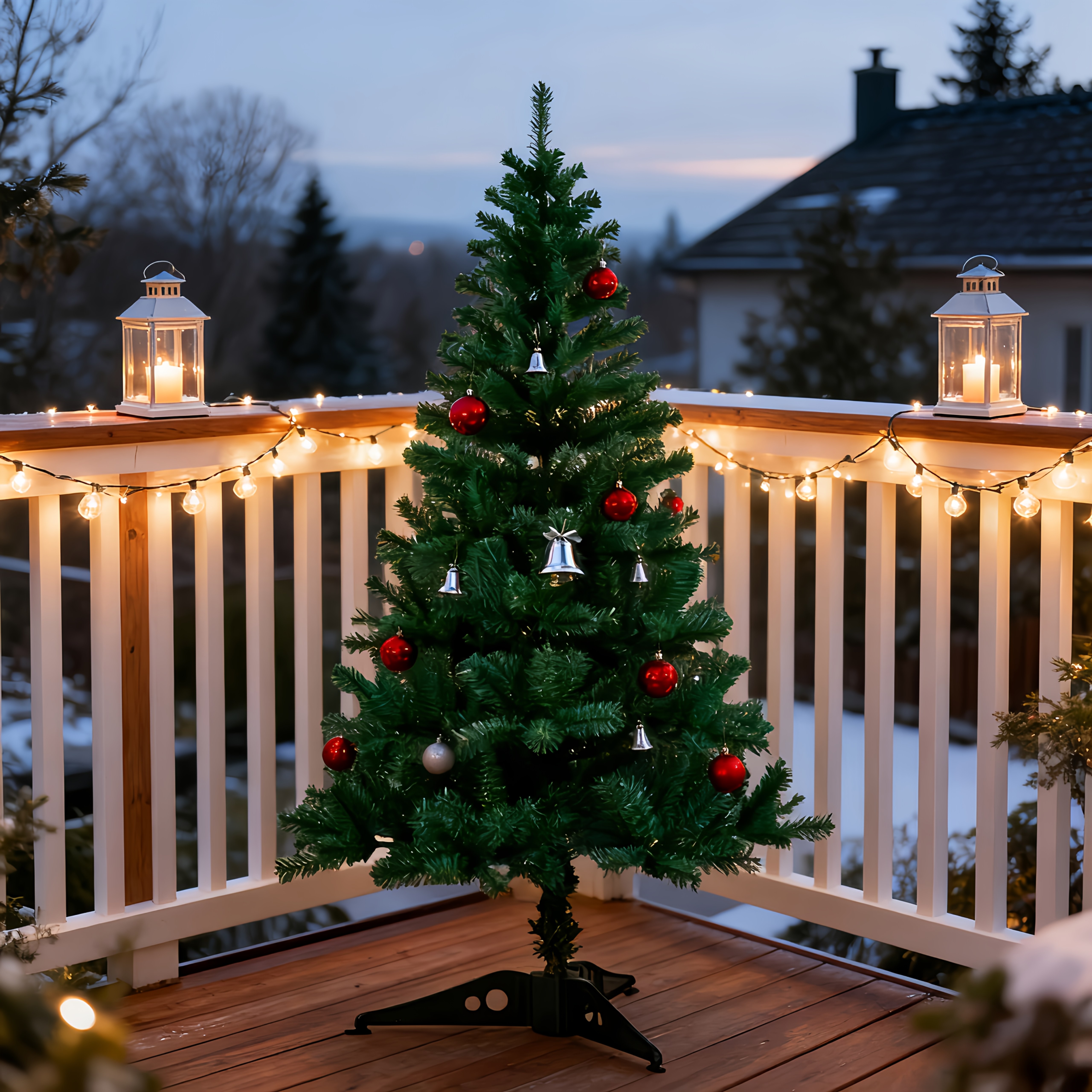 1pc Extra Large Artificial Christmas Tree - Realistic Indoor/Outdoor Decoration with Foliage, Low-Maintenance Plastic Material, No Water Needed, Durable & Perfect For Home, Garden, Or Holiday Decorations (thanksgiving, Halloween, Christmas