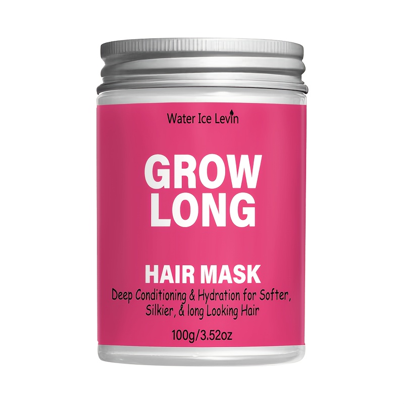 Image of Water Ice Grow Long Hair Mask, 100g, For Deep Conditioning & Hydration, Lightweight & Breathable , For Oil Control & Loose Flakes Care, Suitable For All Hair Types, For Care