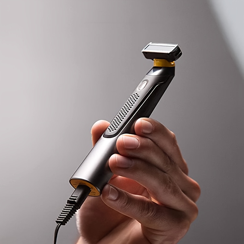 Безжично зареждане USB преносим електрически уред за премахване на мъх и тример за брада за мъже, подходящ за пътуване и домашна употреба