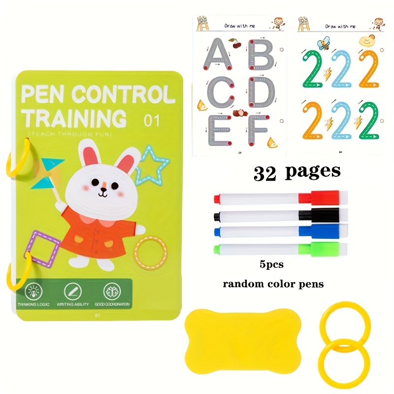 

16-sheet Activity - 32 Of Pen Exercises, Educational Drawing And Toy 14+, For And