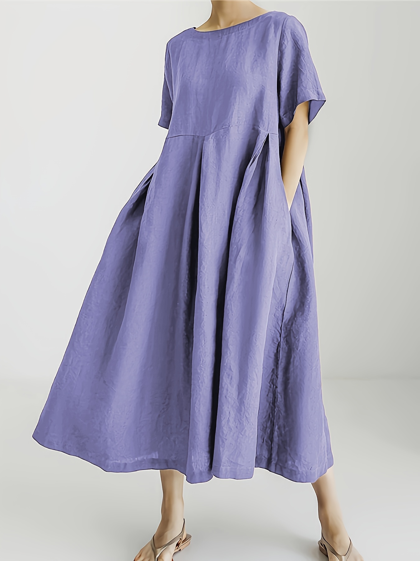 plus size - plus size - ανοιξιάτικη καλοκαιρινή μόδα casual ευέλικτη χαλαρή επίσημη μίξη plus size φόρεμα