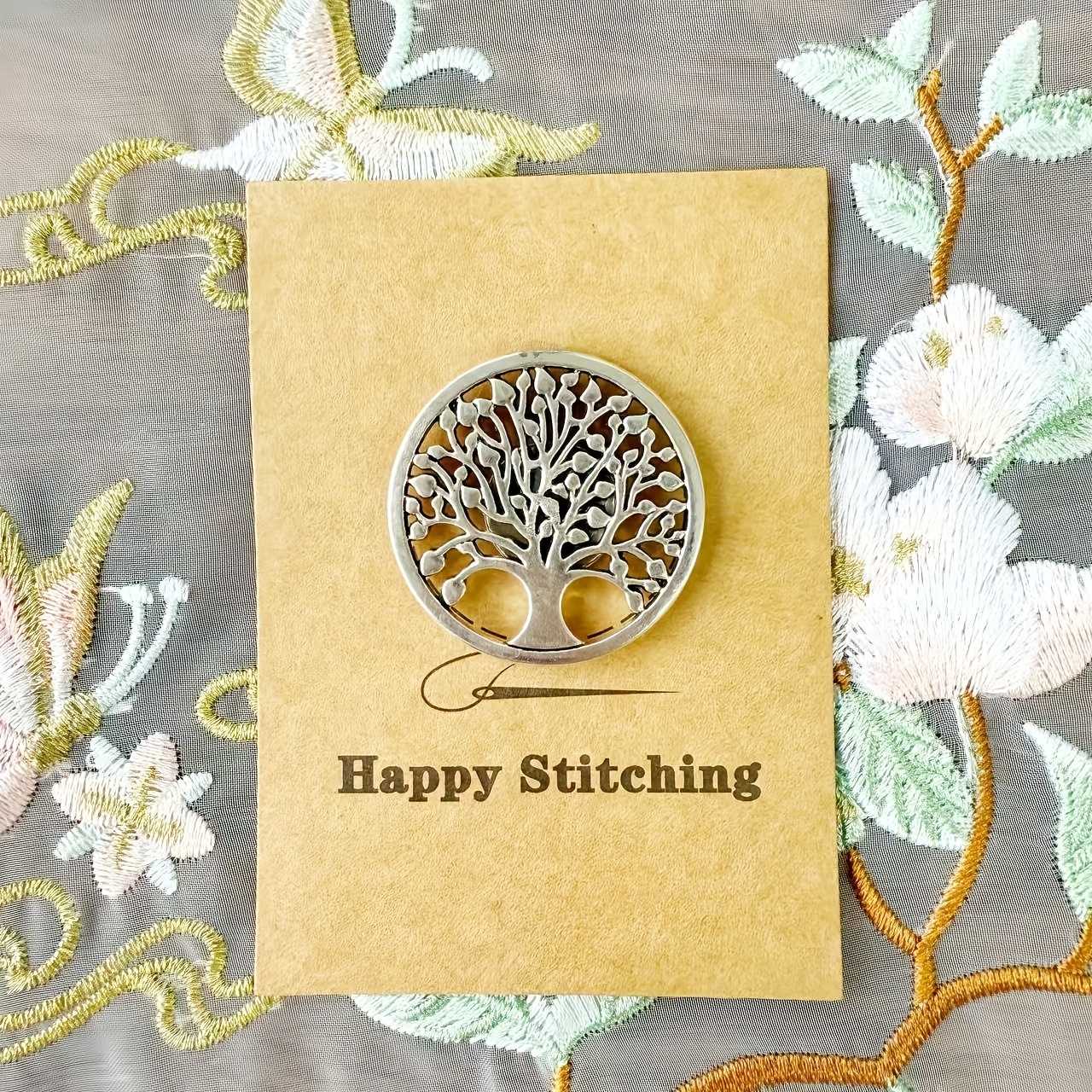 Image of A Of Life , Metal Tree Of Life Needle Holder, Needle Nanny, Needle Minder, Embroidery Small Gift, The Of Cross Stitch Embroidery, Gift For Handicraft Lovers, Mother's Day Gift, Gift