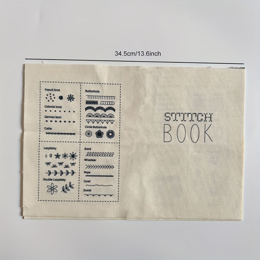 TEMU Embroidery And Embroidery Book, Diy Embroidery Book, Embroidery Book, Embroidery Sewing Book, Embroidery Book, Adult Sewing Book