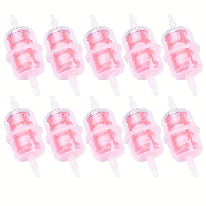 Set Of 10 Universal Automotive Components, Large Inline Fuel Filter For Pipes, Compatible With 6mm And 8mm Hoses.