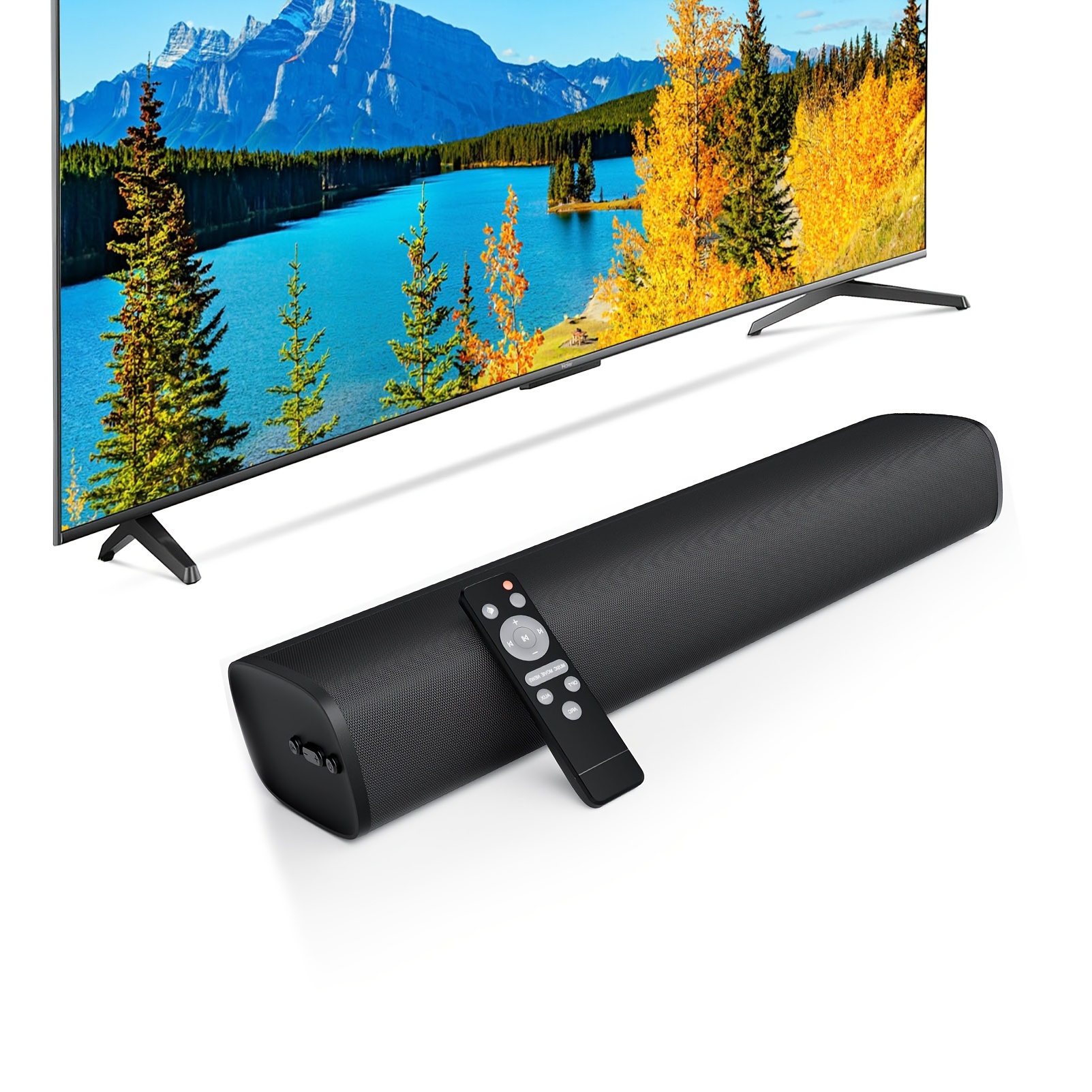 TEMU Soundbars 50W, Soundbars Pour TV Intelligent Avec Connexion ARC/Optical/AUX, Barre de Son TV Surround Sound Pour Cinéma Maison Audio Petit