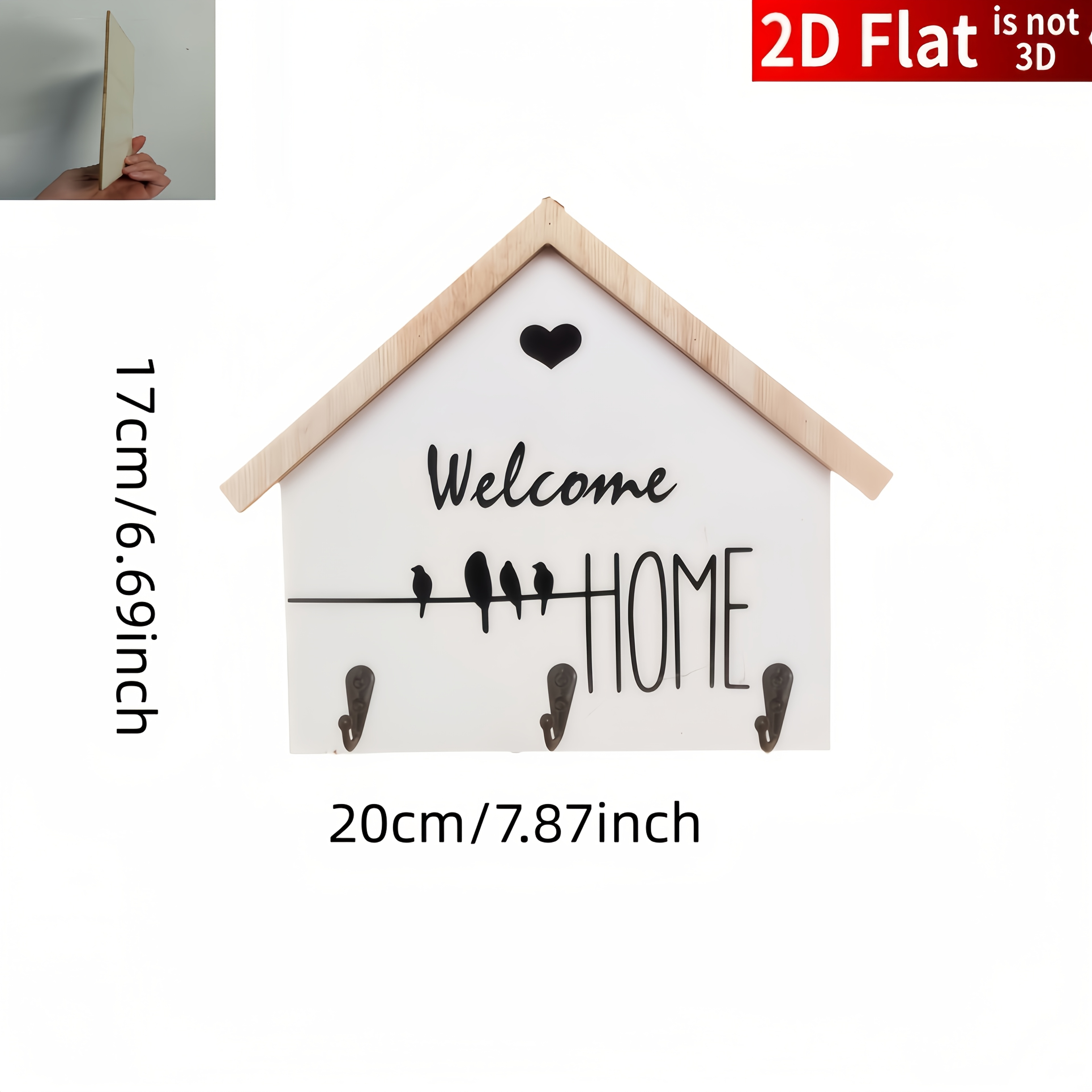TEMU 2d Flat, Home European Style Entrance Key Hook, Decor, Wall Hanging Decorative Sign And Plaque, Perfect Gift For Thanksgiving Halloween