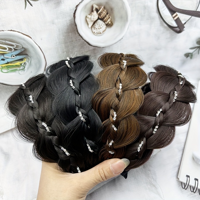 

1 Package Professional Handmade Crystal Hairband Wig Hairband Wig