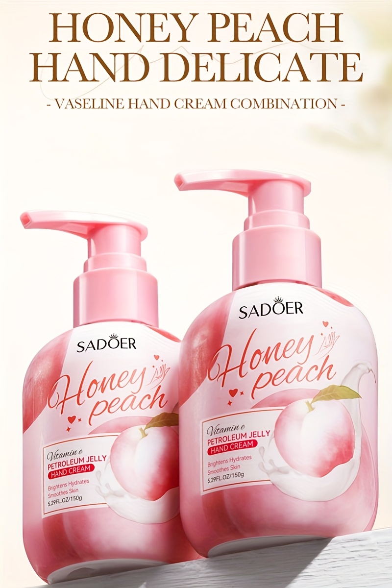 peach hand cream hydrating and non greasy texture for dry   leaves   glowing Product details 0