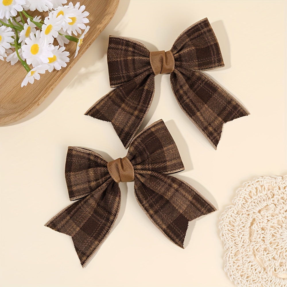TEMU 2 Piezas de para el Cabello Elegantes, Clips de Poliéster, Tejidos, Accesorios de Moda para Uso Diario y Casual, Regalo para Adolescentes en o