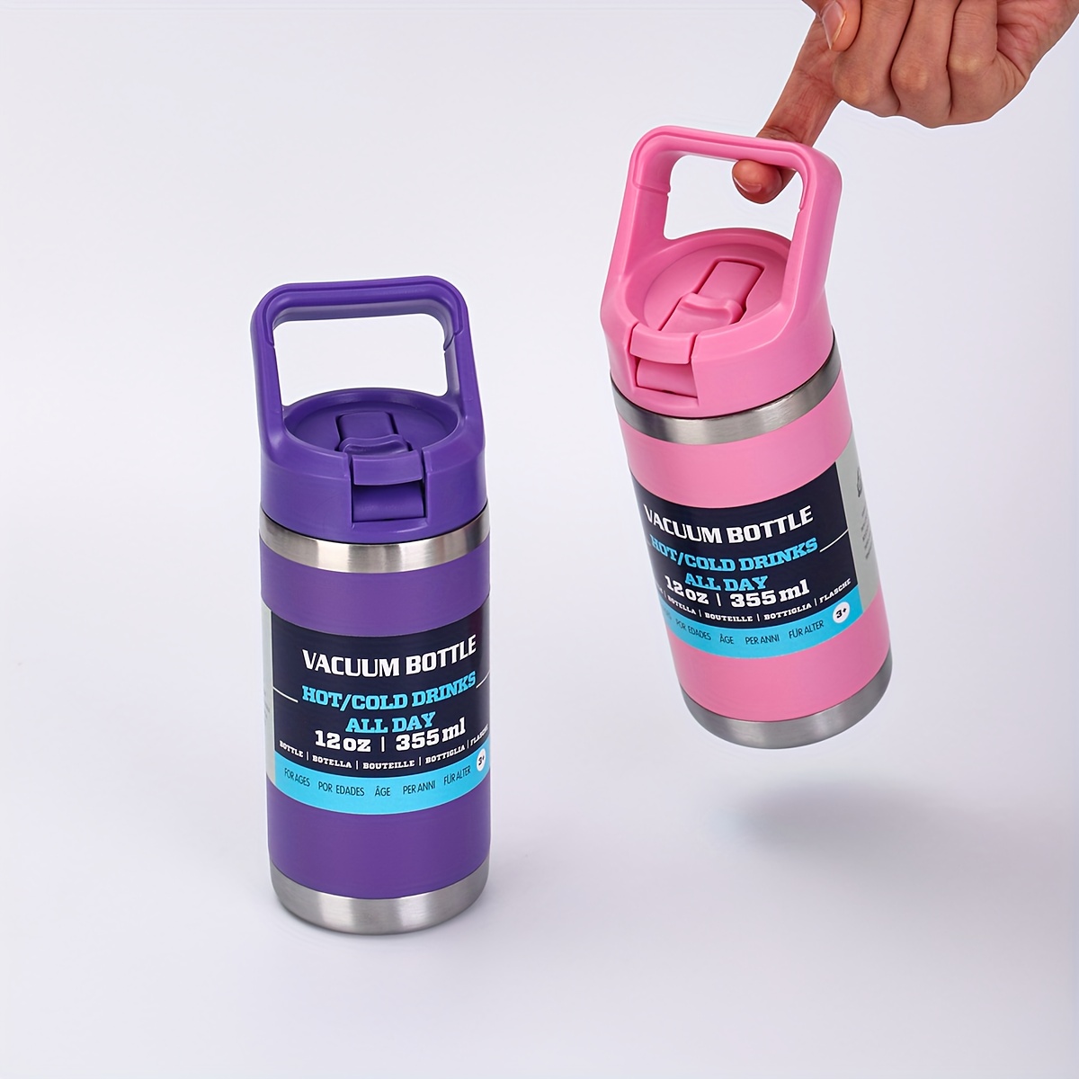 12oz/355ml Insulated water bottle with sealed lid double wall stainless steel vacuum tumbler applications for outdoor sports Hydration and indoor regular drinking, Water Bottle, Gym Water Bottle, Outdoor Hydration, Sleek Tumbler, Portable Bottle, Double Wall Insulation, Durable Construction, Spillproof Cup, Reusable Bottle, Students, Outdoor Adventurers