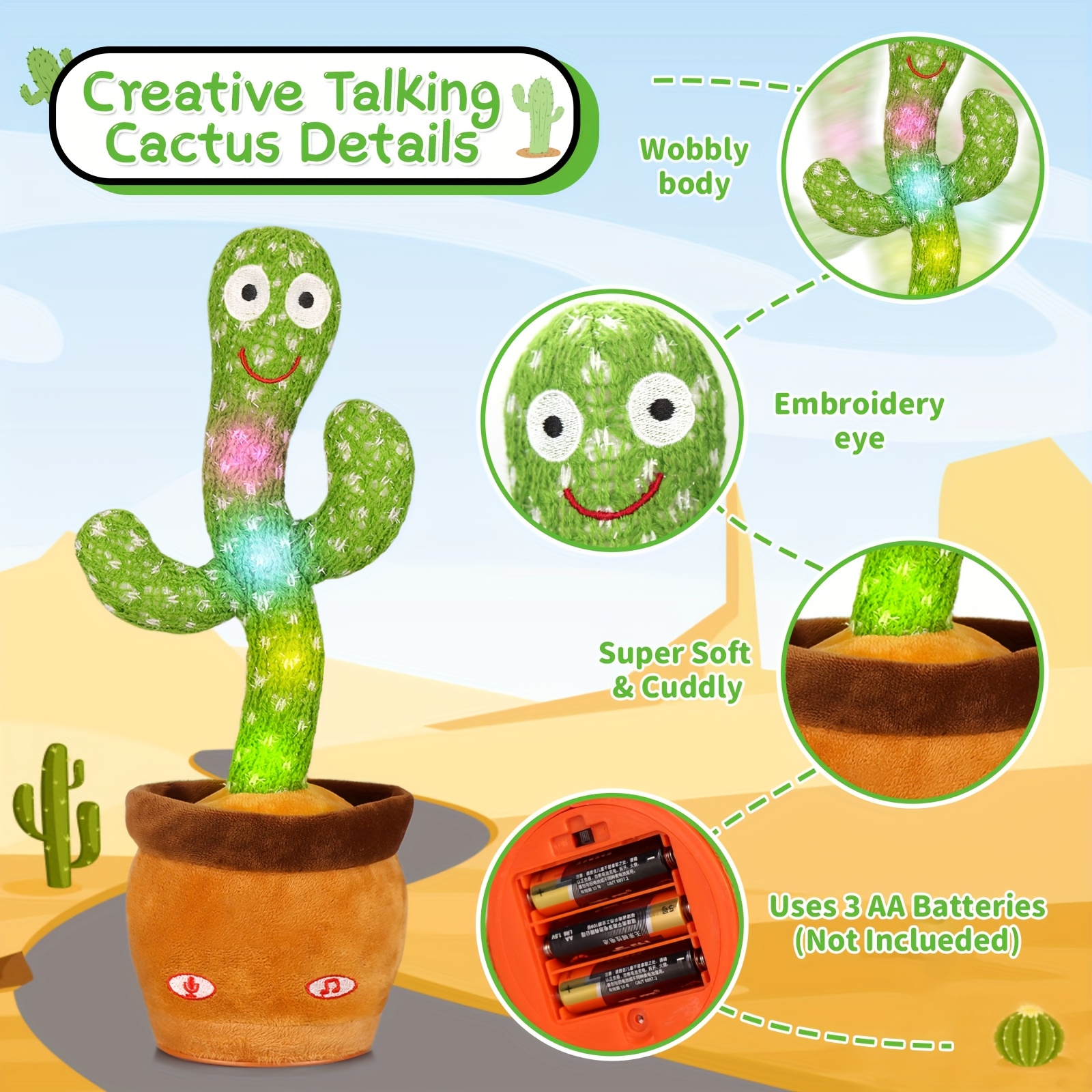 singing cactus sold on Temu United States