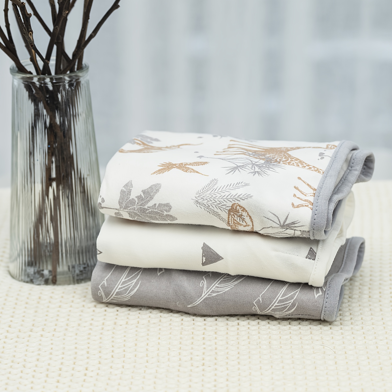 3-Pack Baby Blanket for Newborn - Receiving Blanket 0-3 Months, Infant Blanket Wrap