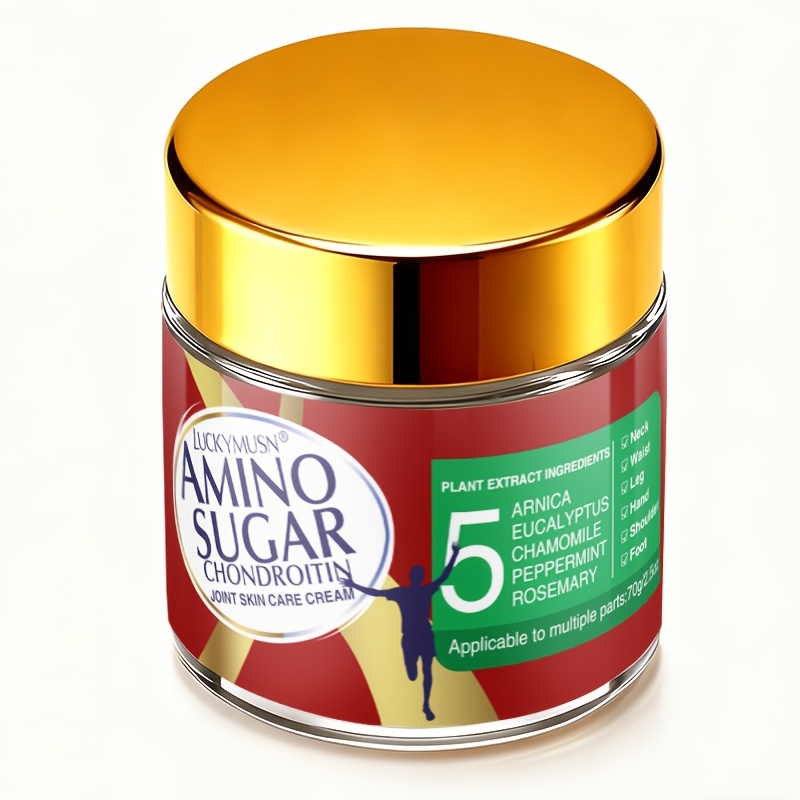 Image of Chondroitin Joint Skin Care Cream Moisturizes And Cares For Joints Skin. And Athletes, It Contains Aloe Vera, Rosemary, Turmeric, And Peppermint. Not Greasy, Easily Absorbed