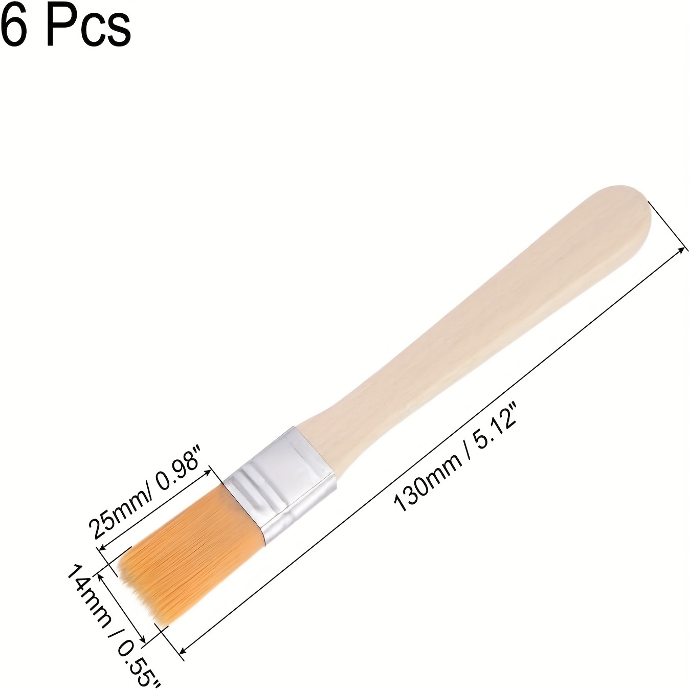conjunto pinceles cerdas nylon pequeñas madera Temu Chile