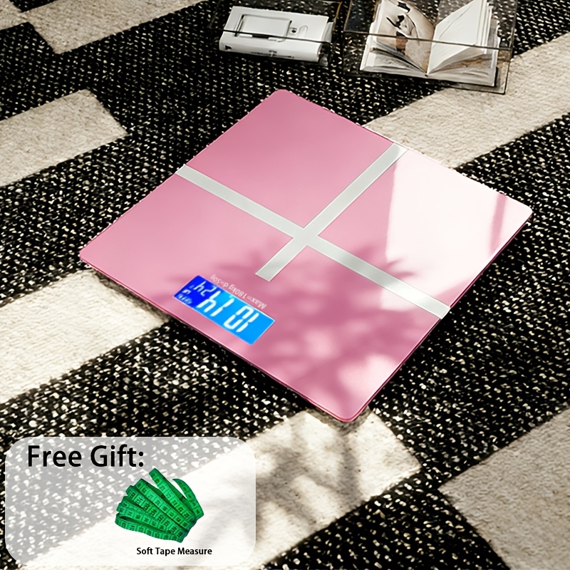 TEMU Digital Weight Scale, High-precision Bathroom Scale, Digital Display Function, Weight Scale, Bathroom Scale, Battery Powered, Battery Free,