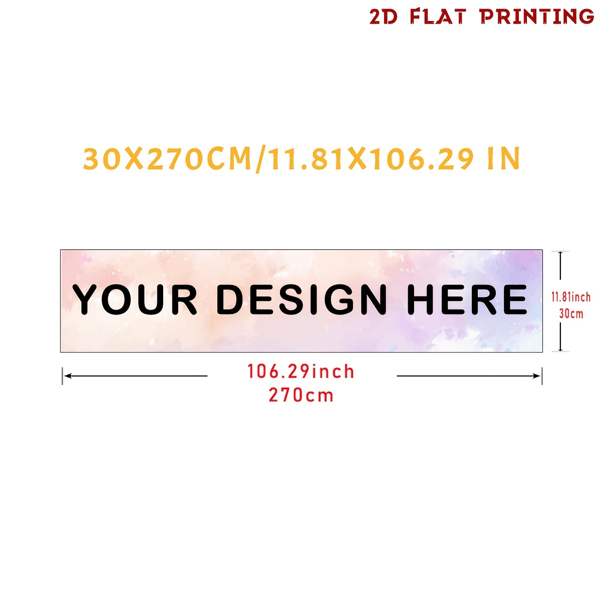 TEMU Bannière de tente personnalisée avec nom d'entreprise et logo, napperon de table personnalisé pour stand de vendeur, marché, salon d'artisanat,