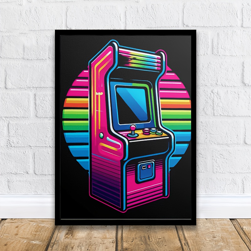 B0D9Ec77-3Ff0-4C5B-96D1-14A92Abcca4E.jpg vintage arcade spielkonsolen leinwandposter – neon leuchtkastenkunst mit fluoreszierenden farben