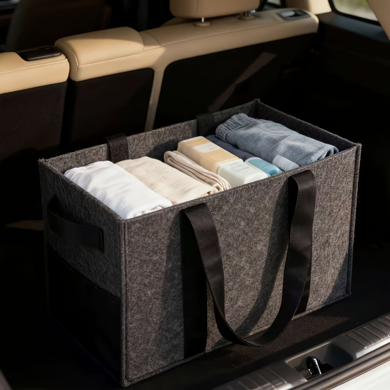 Felt Storage Box, Large Capacity Organizer Bag
