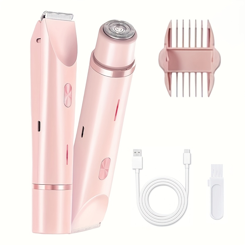 2 in 1 womens electric shaver for eyebrows face legs armpits dry and wet use portable   adjustable usb rechargeable shaver double headed shaver womens razor multifunctional beauty tool ideal gift for ladies Product details 9