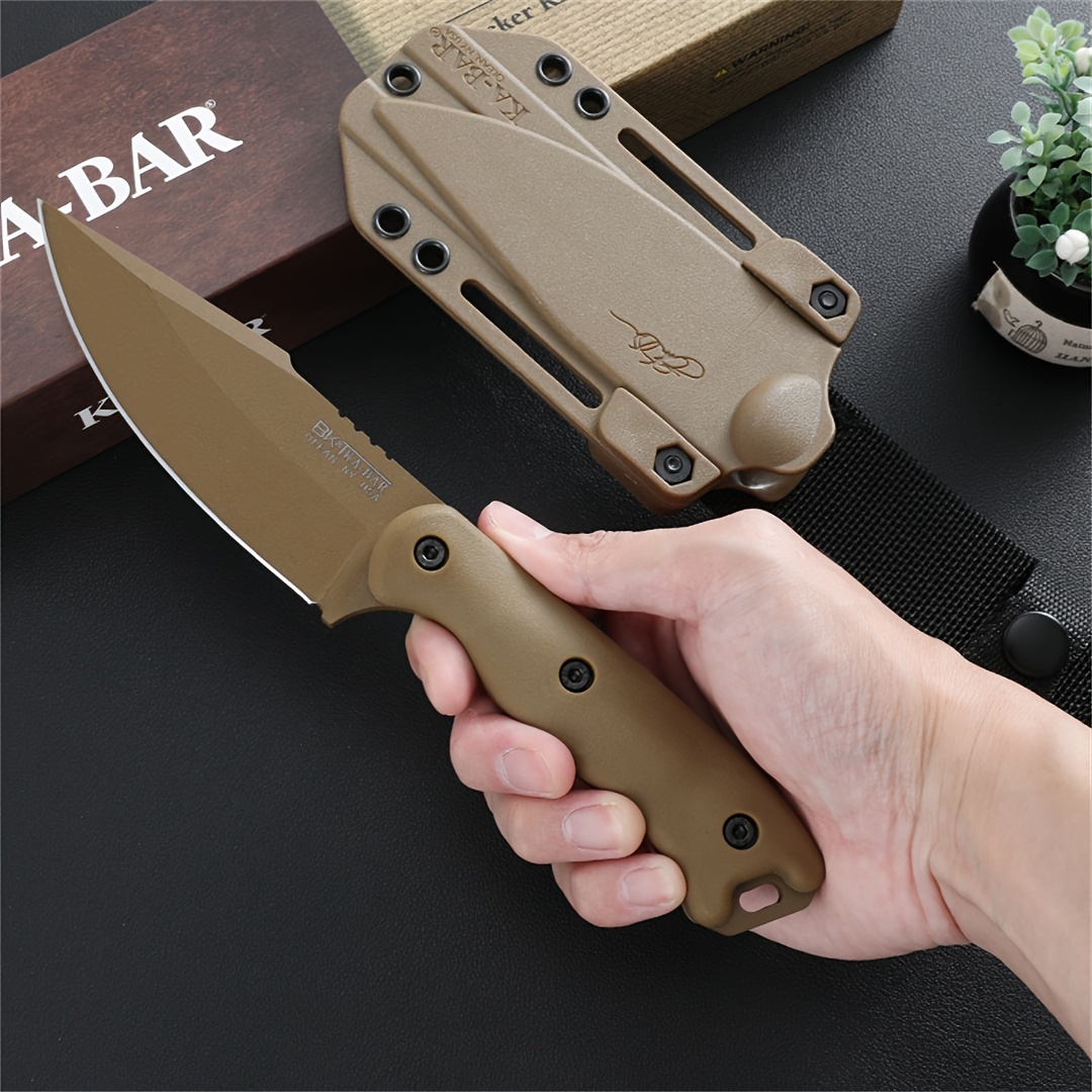 

1pc High Hardness 1 Straight Knife Multifunctional Household Fruit Knife Outdoor Camping Portable Sharp Knife