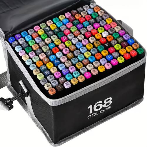 dual tip markers in sizes 80 120 168 and 262 ideal for artists drawing and coloring projects suitable for sketching coloring and illustration set for art sketching