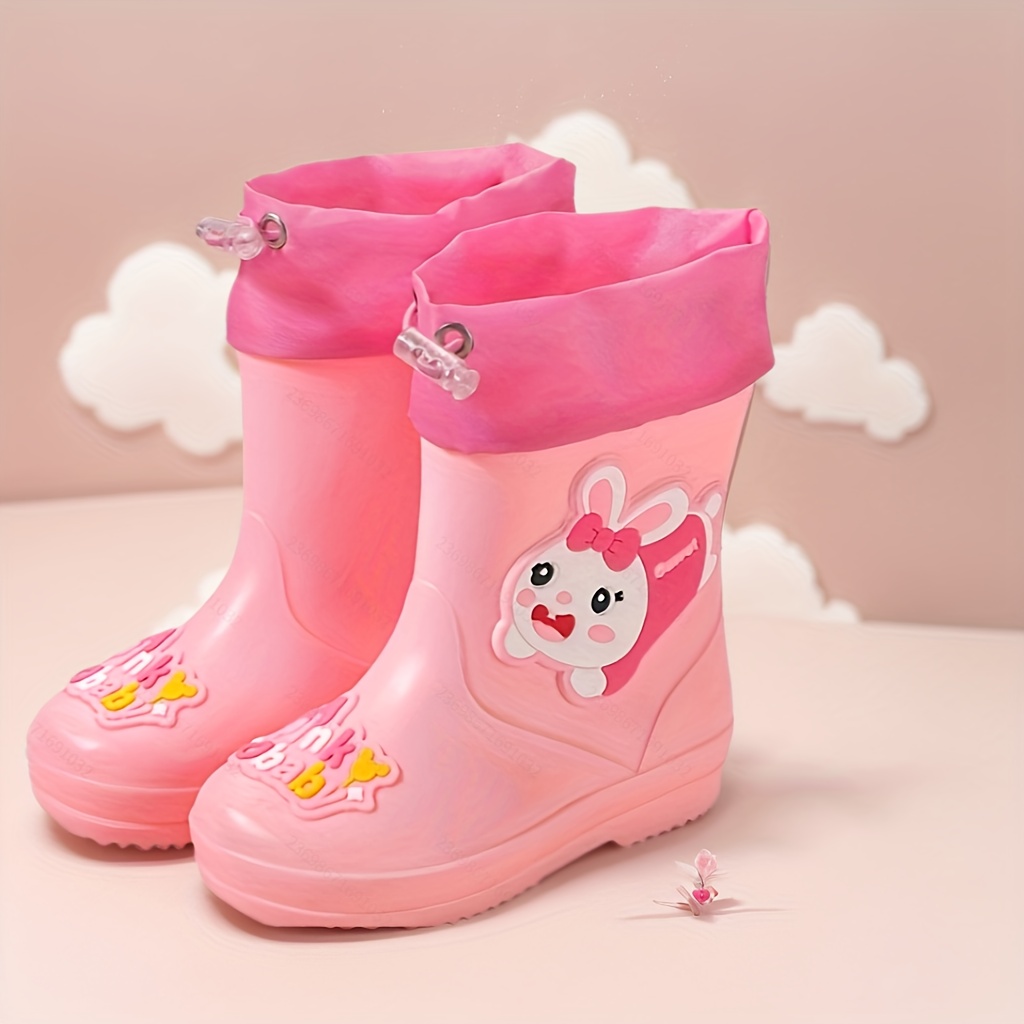 par de botas de chuva infantil com estampa de Temu Brazil
