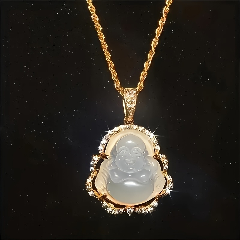 Men's Exquisite Maitreya Buddha Pendant Necklace
