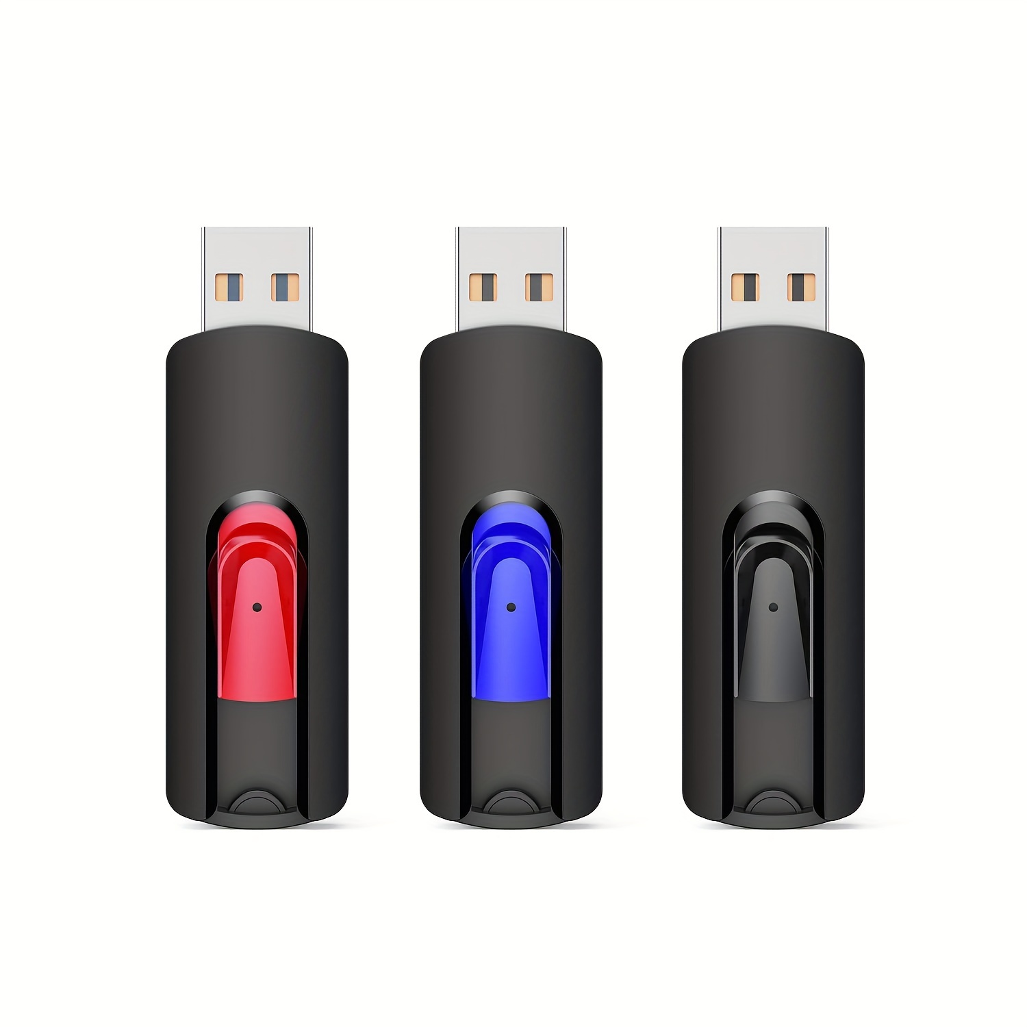 Image of Kexin 3-pack 32gb 64gb 128gb Usb Sticks 128gb 2.0 Pack Of 3 Usb Sticks 2.0 128gb | 2.0 128gb Data Storage Backup Flash Drive For Pc/ /desktop/laptop/game Consoles