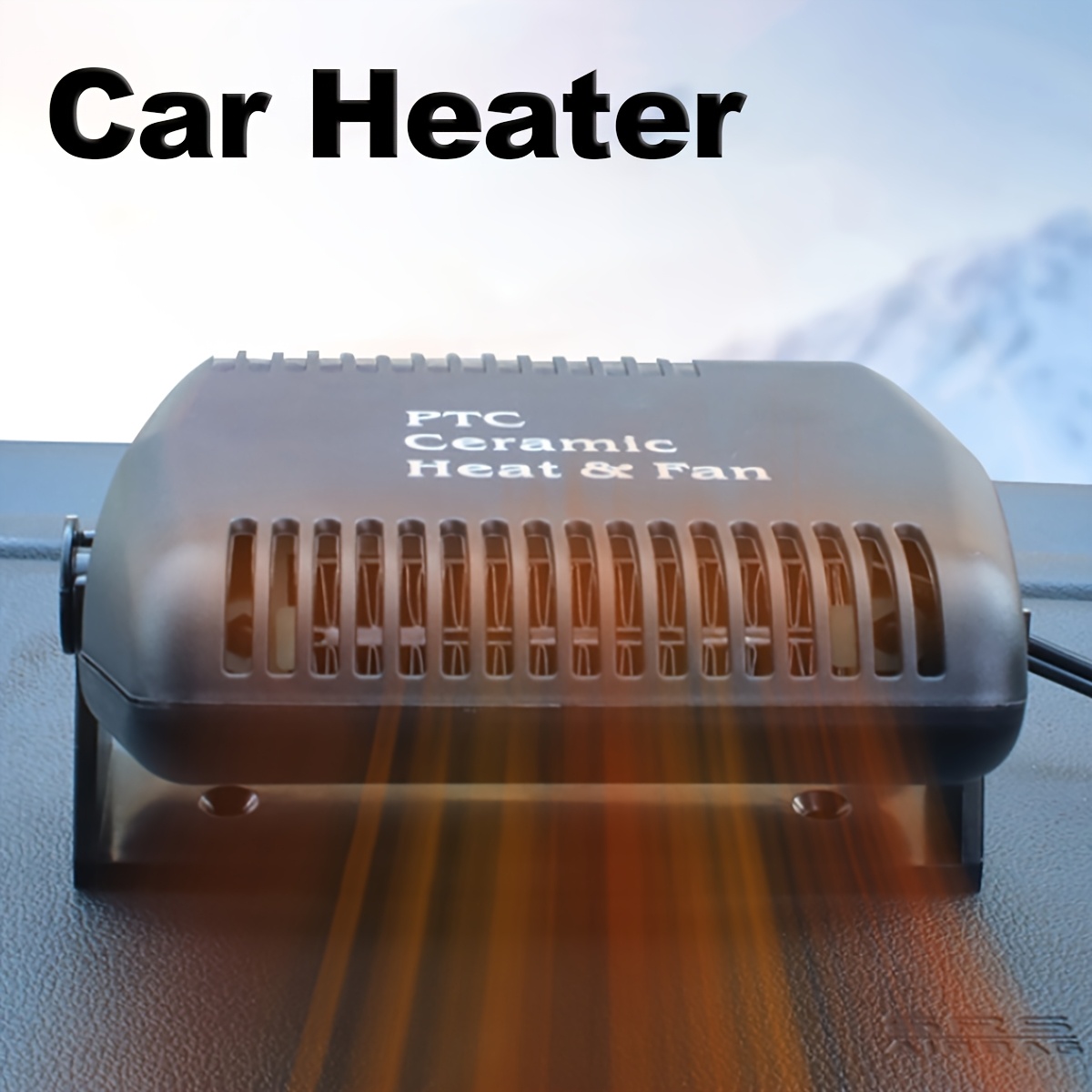 12  heating portable car heater     cigarette lighter powered heat fan for   up fits most vehicles ideal for   camping 0