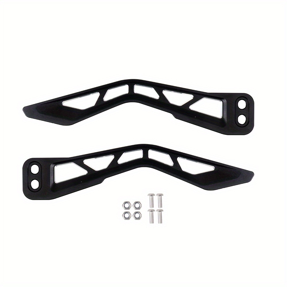 Black Aluminum Alloy Front Door Handles For 2017-2023 X3 Utv - Durable Replacement Switch Handle Kit With Anti-corrosion Design (pair)