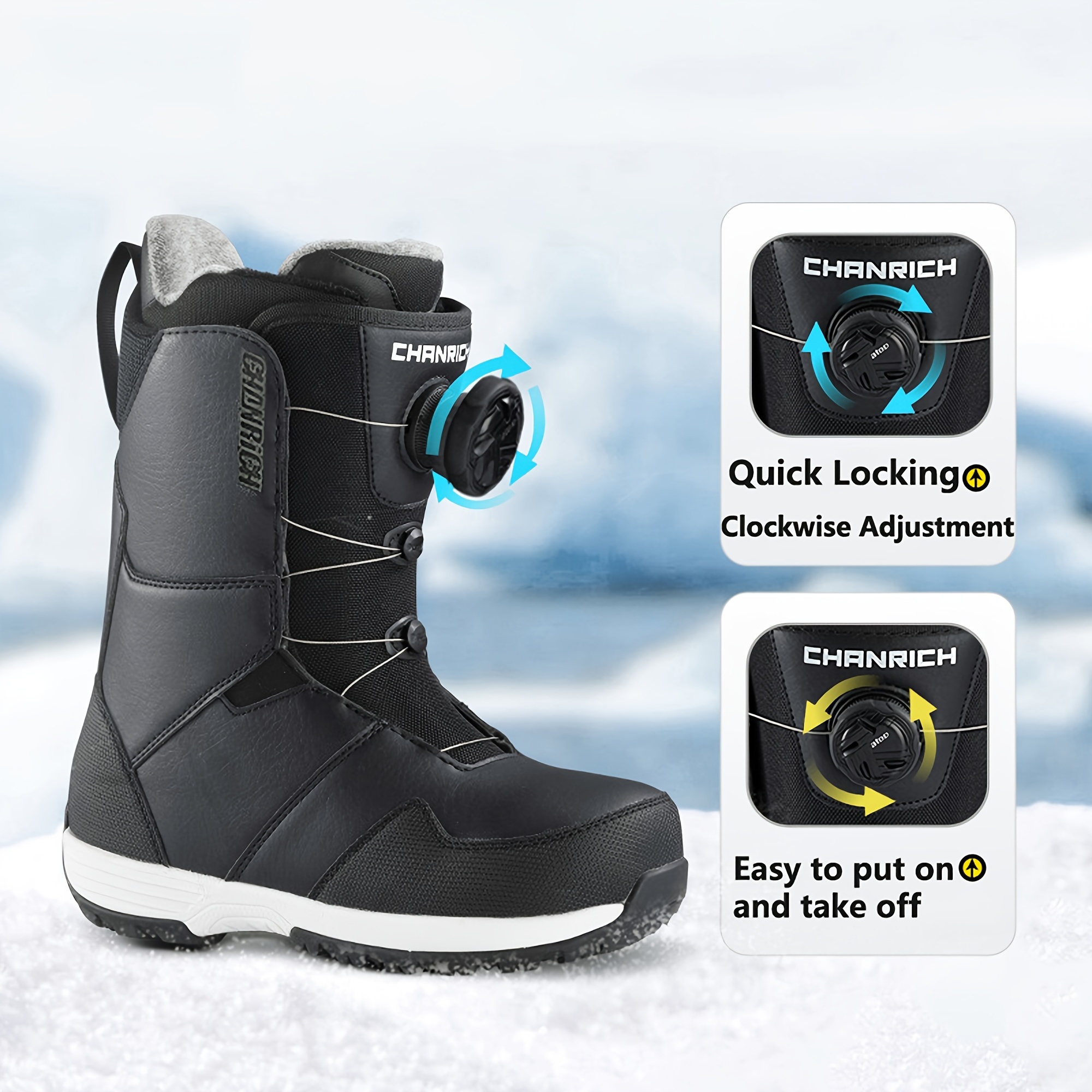 snowboard boots sold on Temu United States