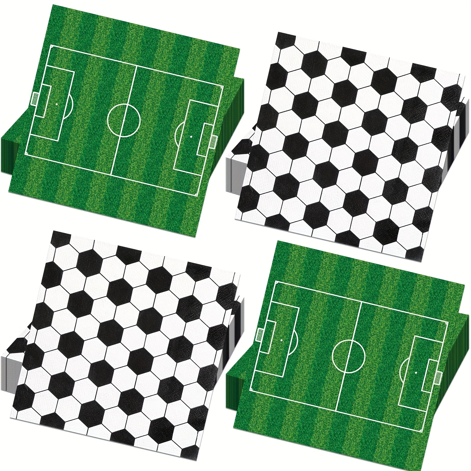 120pcs of football themed colored napkins