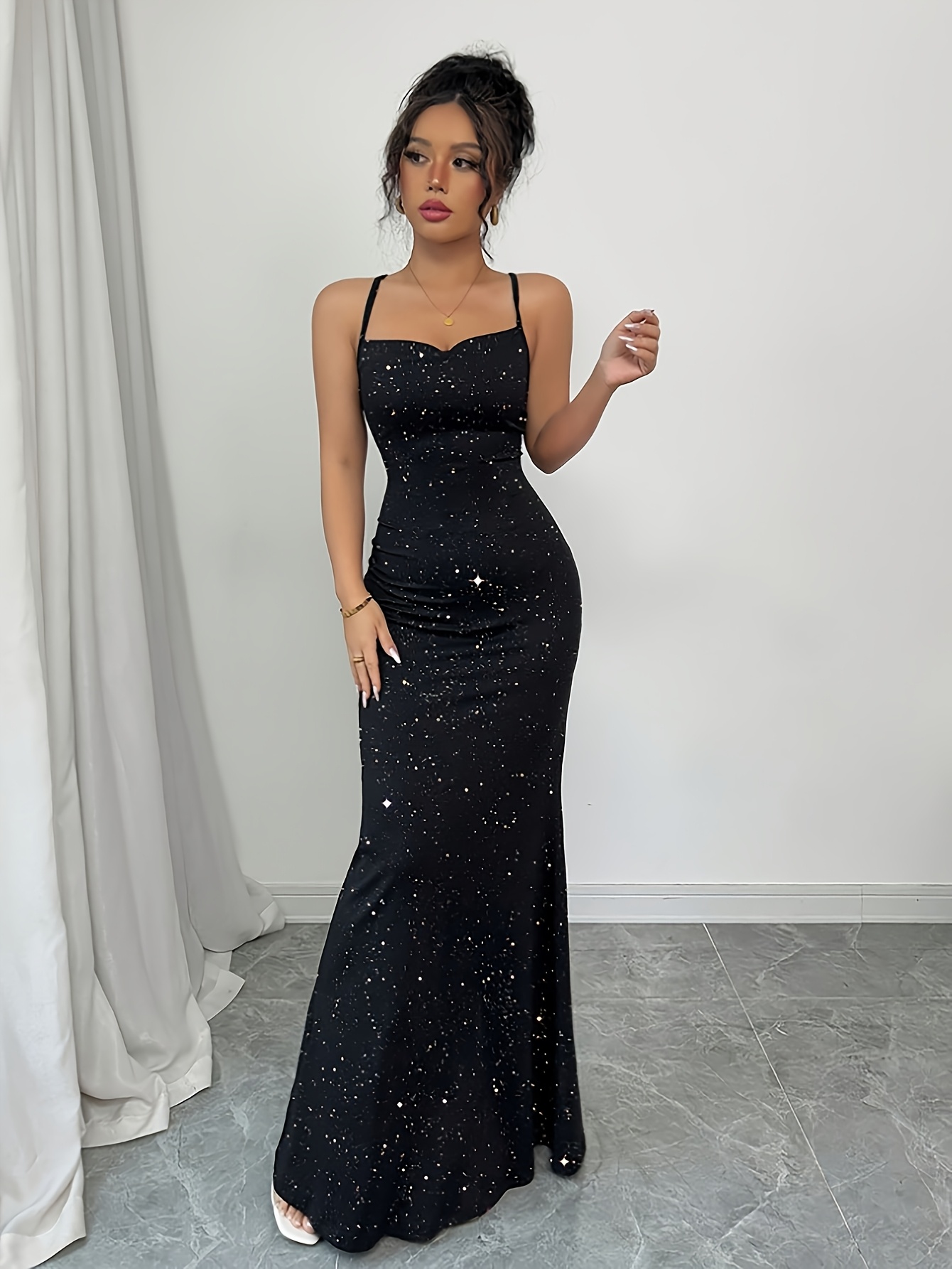 chinese dress ladies Scarlett Sexy Mermaid Glitter Cami Dress