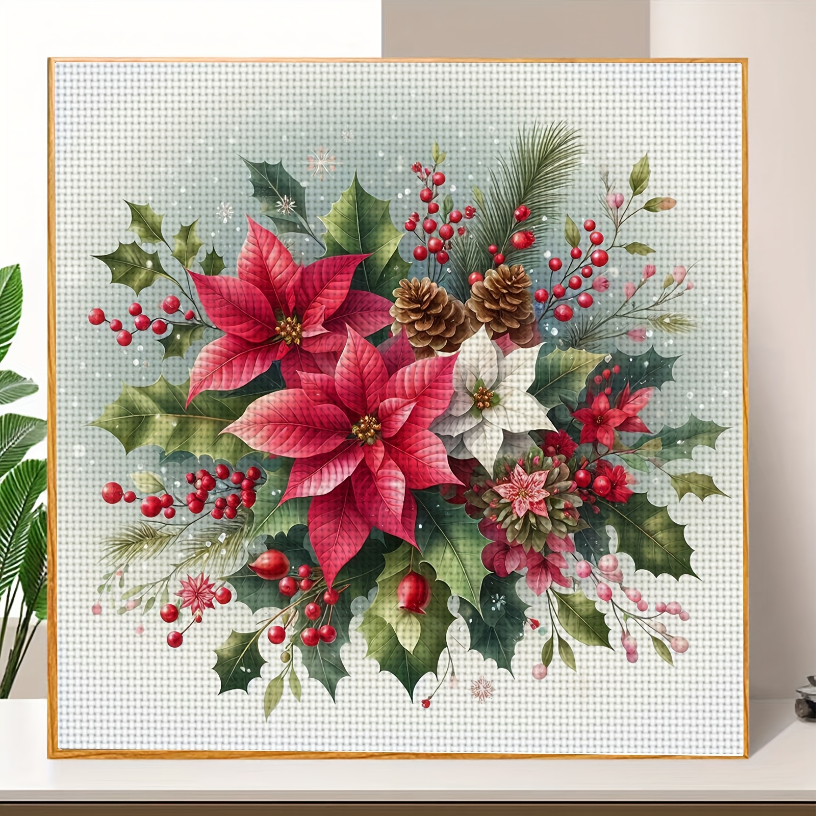 11CT/14CT Printed Fabric Cross-Stitch Kit for Adults and Beginners